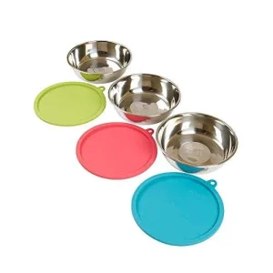 Messy Mutts Dog Bowl & Lid Set -1.5 Cup 6pk {L-x}