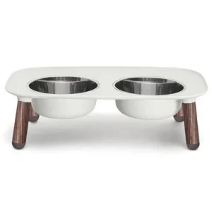 Messy Mutts Elevated Double Dog Feeder W/stainless Bowls, Limited Edition Legs