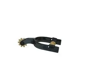 Metalab Black Satin Spur Solid Brass Button Kid Br