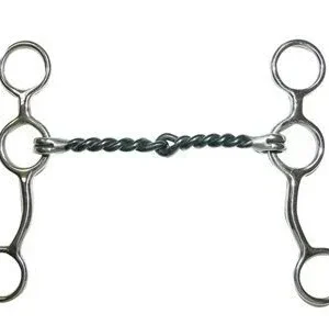 Metalab Junior Cow Horse Medium Twist Gag 5 Brn