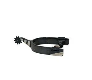 Metalab Ladies Black Satin Roping Spur Brn