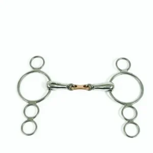 Metalab Pinchless French Link 4 Ring Gag Bit