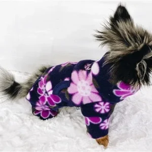 Midnight Garden Fleece Turtleneck Pajamas & Matching Blanket