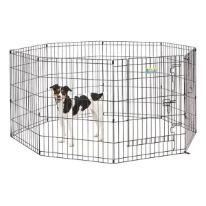 MidWest Contour Wire Exercise Pen with Door for Dogs and Pets