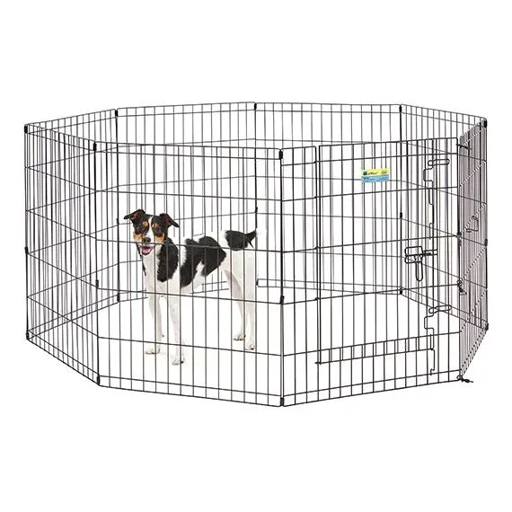 MidWest Contour Wire Exercise Pen with Door for Dogs and Pets