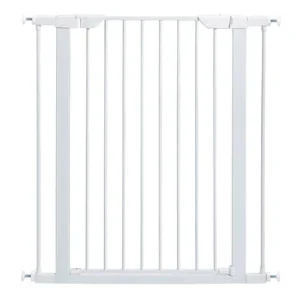 Midwest Glow in the Dark Steel Pressue Mount Pet Gate Tall White 29.5" - 38" x 1" x 39.13"