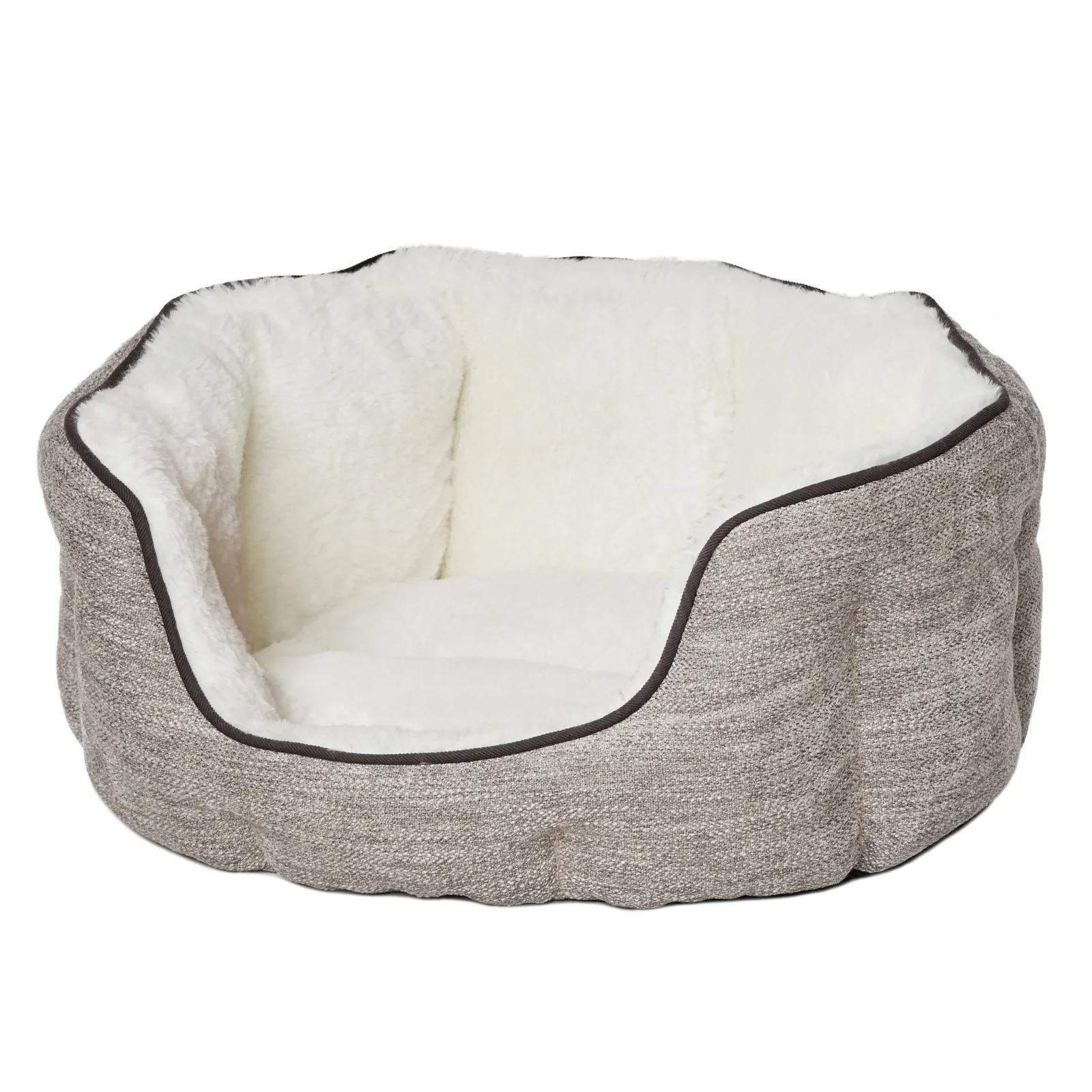 MidWest Homes for Pets QuietTime Deluxe Tulip Dog Bed Taupe S