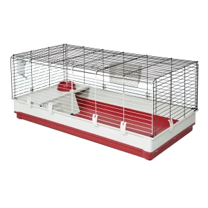 MidWest Homes for Pets Wabbitat Deluxe Rabbit Home Black 48 X 24 X 20 in, X-Long