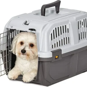 MidWest Skudo Travel Carrier Gray Plastic Dog Carrier