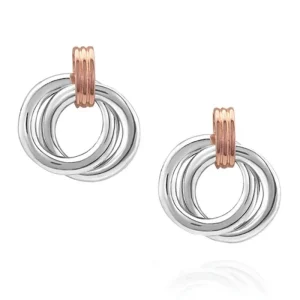 Montana Silversmith Two-tone Double RingEarrings S