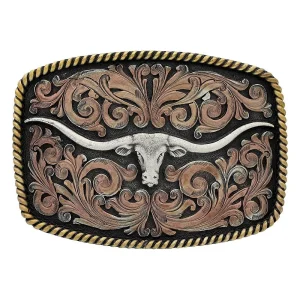 Montana Silversmiths Attitude Texas Longhorn Buckle