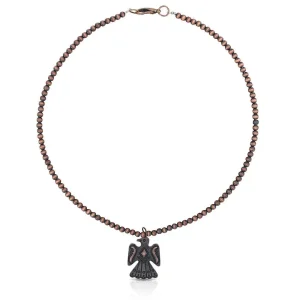 Montana Silversmiths Bronze Thunderbird Beaded Attitude Necklace