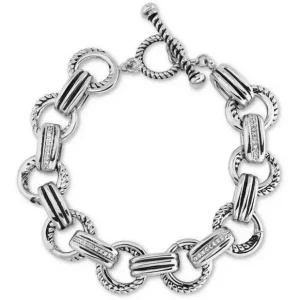 Montana Silversmiths CrisCross Link Crystal Bracel