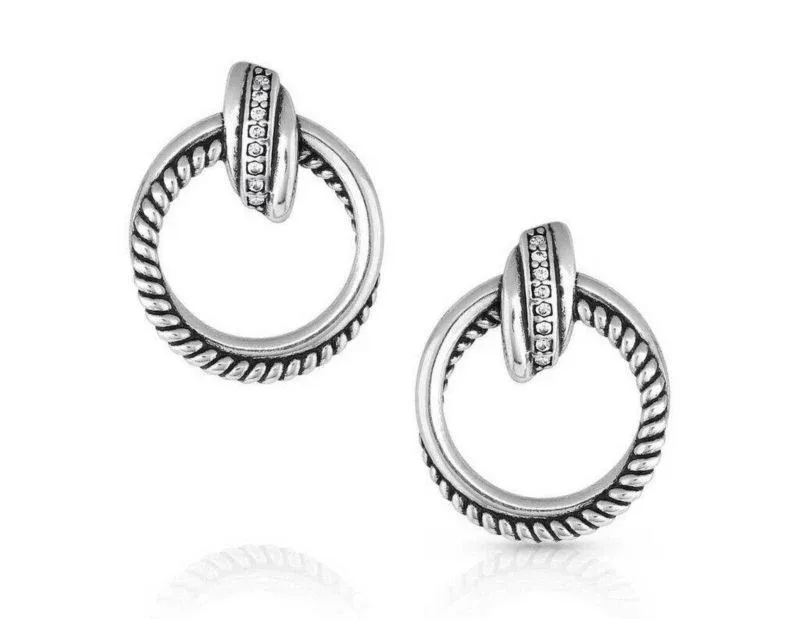 Montana Silversmiths CrisCross Post Earrings