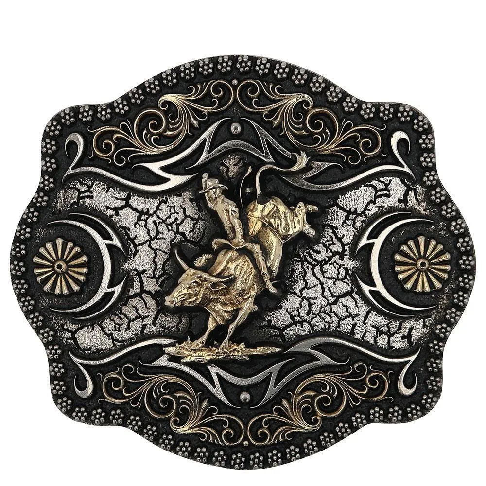 Montana Silversmiths Framed Bull Rider Attitude Buckle