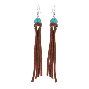 Montana Silversmiths Ladies Tasseled Turquoise Ear