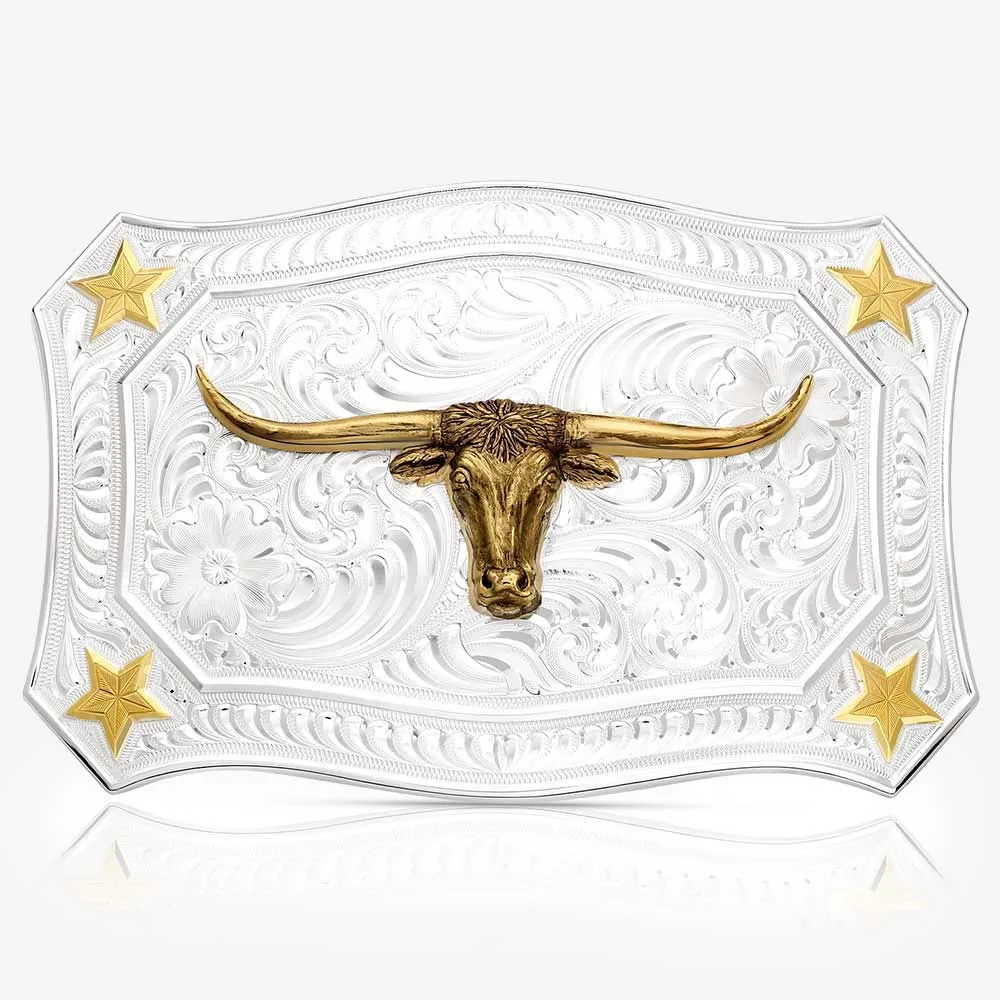 Montana Silversmiths Lone Star Legacy Buckle with Longhorn