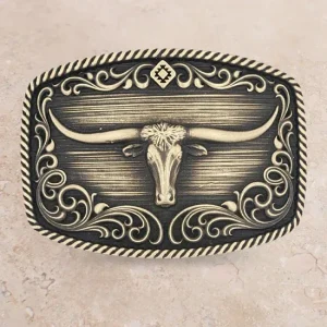 Montana Silversmiths Longhorn Legend Heritage Attitude Buckle