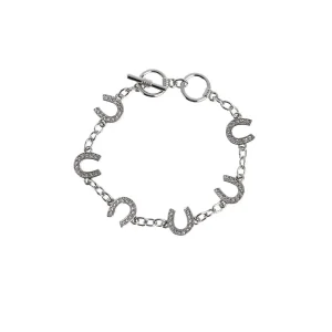 Montana Silversmiths Lucky Horseshoe Link Bracelet