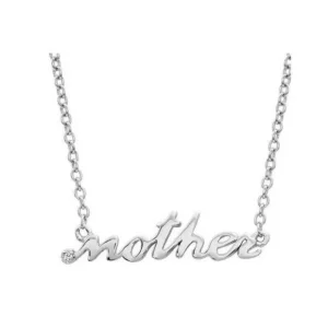 Montana Silversmiths Mother Script Necklace 19" Si