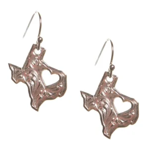 Montana Silversmiths My Heart Belongs In Texas Earrings