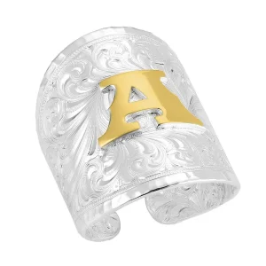 Montana Silversmiths Out West Initial A Ring