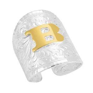 Montana Silversmiths Out West Initial B Ring