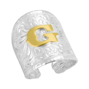 Montana Silversmiths Out West Initial G Ring