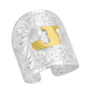 Montana Silversmiths Out West Initial J Ring