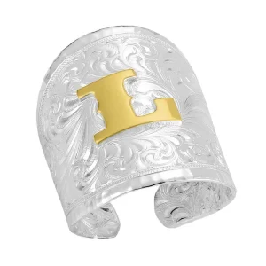 Montana Silversmiths Out West Initial L Ring