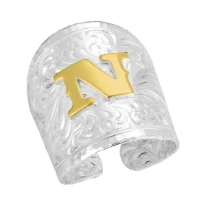 Montana Silversmiths Out West Initial N Ring