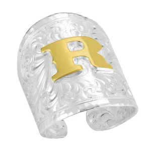 Montana Silversmiths Out West Initial R Ring