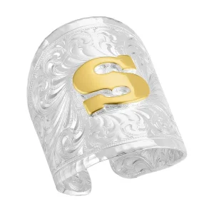 Montana Silversmiths Out West Initial S Ring