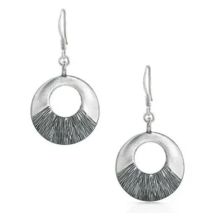 Montana Silversmiths Peaceful Trails Round Earring