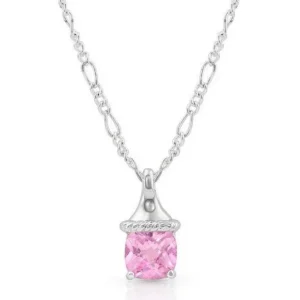 Montana Silversmiths Pink Passion Crystal Necklace