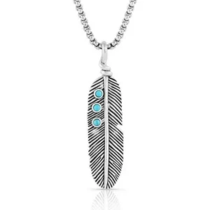 Montana Silversmiths Prairie Hawk Feather Pendant