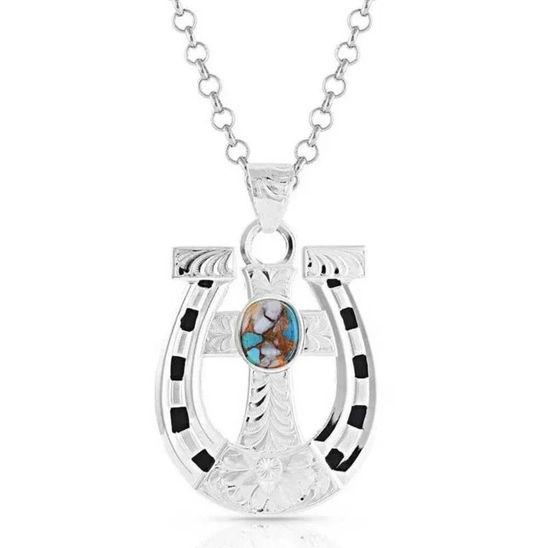 Montana Silversmiths Sole to Soul Faith Horseshoe