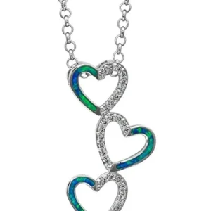 Montana Silversmiths Tilting Trio Heart Necklace 1