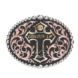 Montana Silversmiths Tri-Color Cowboy Up Attitude Buckle