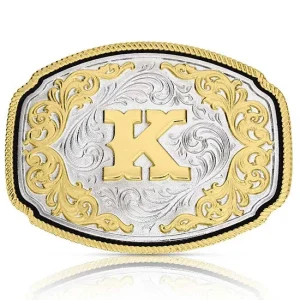 Montana Silversmiths Western Initial Attitude Buckle