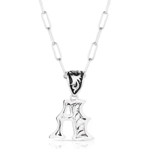 Montana Silversmiths Western Initial Necklace