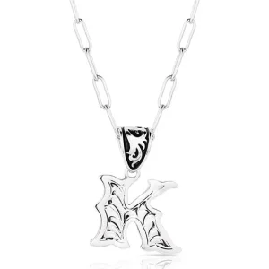 Montana Silversmiths Western Initial Necklace