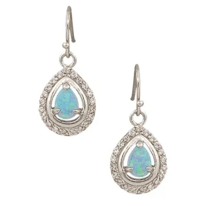 Montana Silversmiths Women's River Lights on Ice Teardrop Earrings