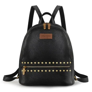 Montana West Black Studded Backpack