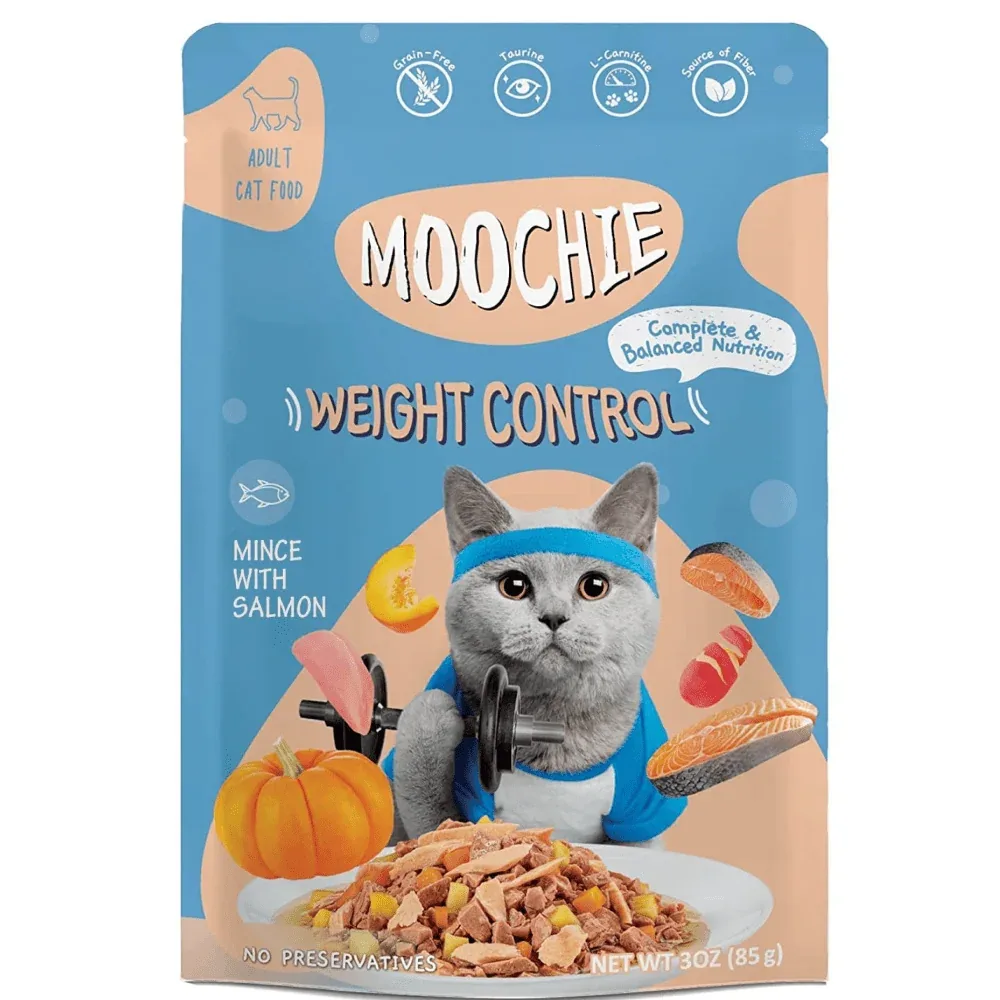 Moochie Salmon Grain Free Weight Control Cat Wet Food