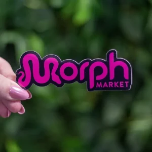 MorphMarket Black and Pink Sticker