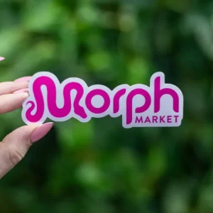 MorphMarket White and Pink Sticker