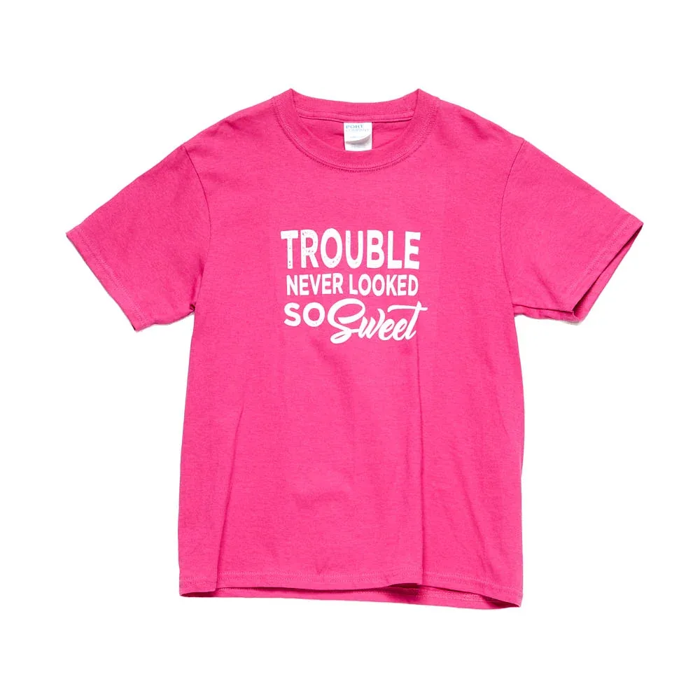 Moss Brothers Girls Trouble Never Looked So Good Tee - Image 2