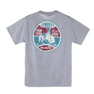 Moss Brothers Mens Grey Train Hard Tee