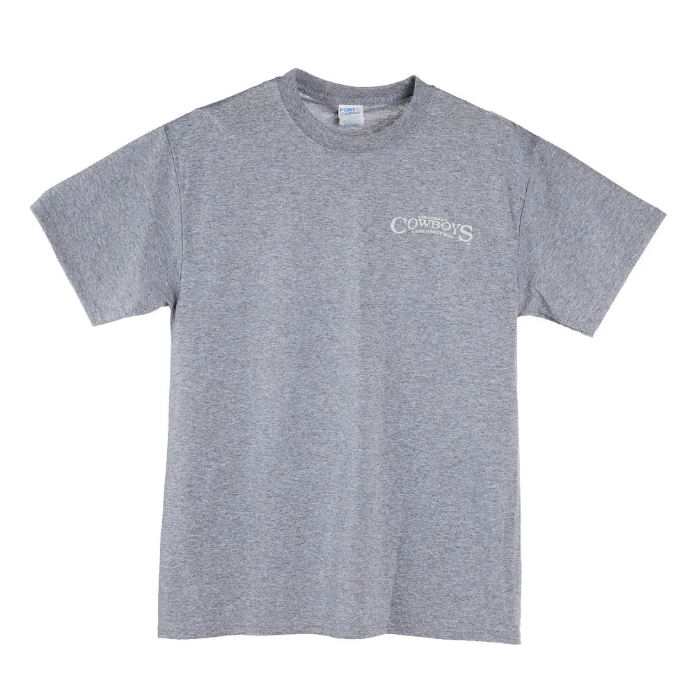 Moss Brothers Mens Grey Train Hard Tee - Image 2